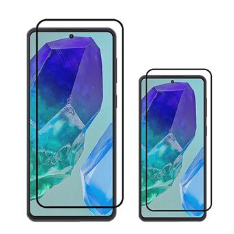 Kit 2 Vidros Temperados Premium Full Cover Phonecare para Samsung Galaxy M35 5G | Transparente/Preto - 1