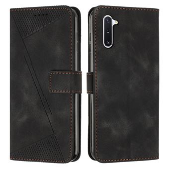 Capa FOXDOCK para Samsung Galaxy Note 10 | Pele | Flip | 3 Compartimentos para Cartões | Preto - 1