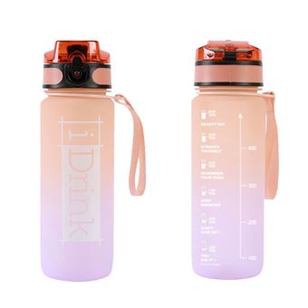 Garrafa Em Tritan I Drink | 750  ml | Lilás/Laranja - 1