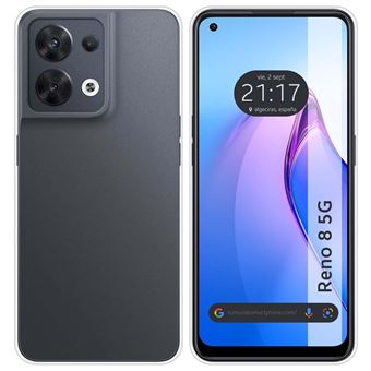 Capa Tumundosmartphone Transparente de Silicone Gel TPU para Oppo Reno 8 5G - 1
