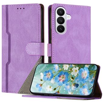 Capa FOXDOCK para Samsung Galaxy S26 Plus | Fecho Magnético | Pele TPU Macia | 3 Compartimentos para Cartões | Função de Suporte | Roxo - 1