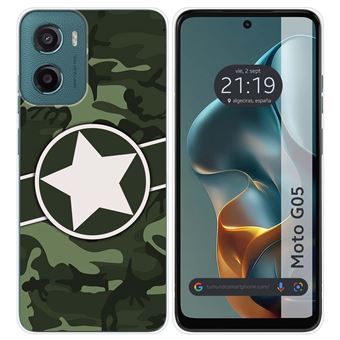Capa de Silicone Tumundosmartphone para Motorola Moto G05 / E15 | Camuflagem Design 01 Desenhos - 1
