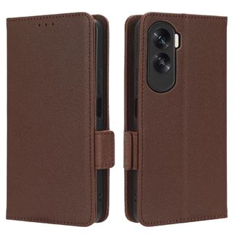 Capa FOXDOCK para Honor 90 Lite | Prova de Choque | Magnética| TPU | Suporte para Cartão | Castanho - 1