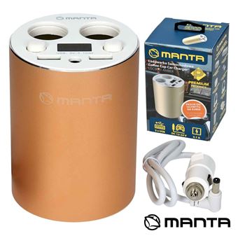 Adaptador Manta com 2 Ficha Isqueiro/ 2 Usb 5V 3.1A - 1