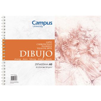 Bloco Desenho Campus A3 | 160 g | 30 Folhas - 1