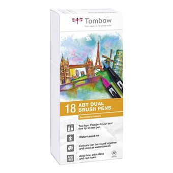 Tombow ABT-18P-2 caneta de feltro Fina 18 peça(s) Multi cor - 1