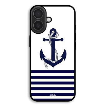 Capa Maniacase para iPhone 17 | Rumo ao oceano, âncora marinha fundo branco - 1