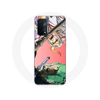 Capa Maniacase para Oppo A74 5G Yamato e Zoro One Piece Anime Pôster - 1