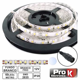 Fita de 300 LEDs ProK 2835 Branco Frio 12V 5M - ProK - 1