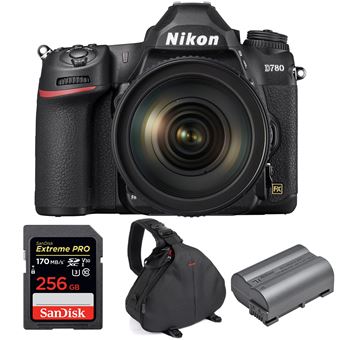Nikon D780 24.5MP CMOS Full Frame + 24-120mm f/4G ED VR + SanDisk 256GB Extreme PRO UHS-I SDXC 170 MB/s + Nikon EN-EL15b + Bolsa - 1