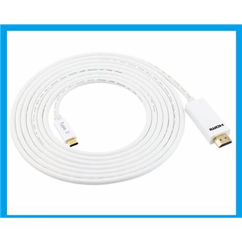 Cabo Multi4you USB-C Macho para HDMI Macho 4K Apple MacBook (2m) - Branco - 1