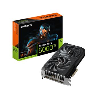 Placa de Vídeo GIGABYTE GeForce RTX 5060 Ti WINDFORCE OC 16G | Preto - 1
