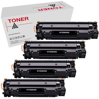 Toner Tintasytoner CE285A / CE278A / CB435A / CB436A | Compatível HP 85A 78A 35A 36A | Preto | Pack 4 - 1
