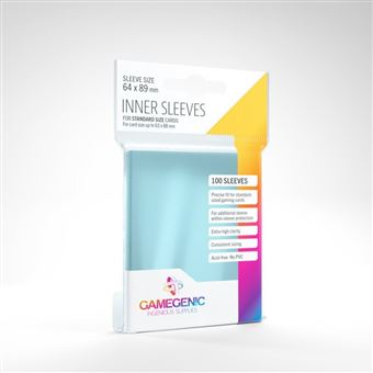 Gamegenic Inner Sleeves Clear (100 Sleeves) - 1