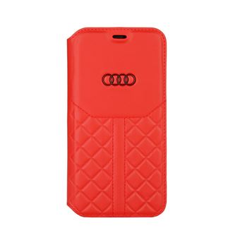 Capa Audi Série Q8 para iPhone 12 Mini | Vermelho | Couro Genuíno - 1