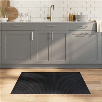 Tapete retangular vidaXL | 80x100 cm | bambu preto - 1
