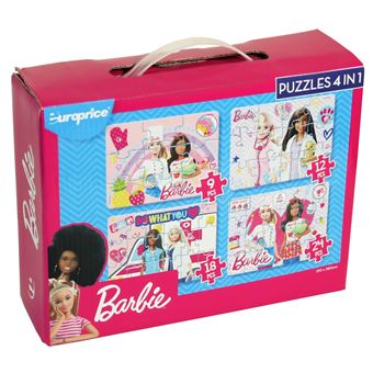 Puzzles 4 em 1 Barbie - 1