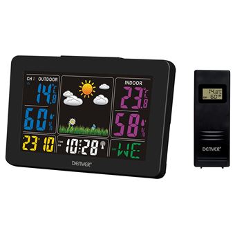Estações meteorológicas digitais Denver WS-540BLACK estação meteorológica digital Preto AC/Bateria