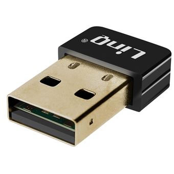Pen Drive USB LinQ | WiFi | 150Mbps | Adaptador de Rede Ultra-Compacta - Preta - 1