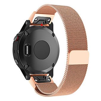 Bracelete Milanese Loop Fecho Magnético Phonecare para Garmin Fenix 5, 5 Plus, 5S Plus 22mm e 6 Pro/Quatix 5 Sapphire/Quatix 5 Rosa - 1