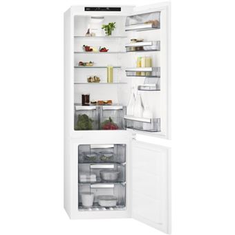 Frigorífico Combinado Encastrável AEG SCB818E6TS | 177,2x54,8x54,9 cm | 192 L | E | Branco
