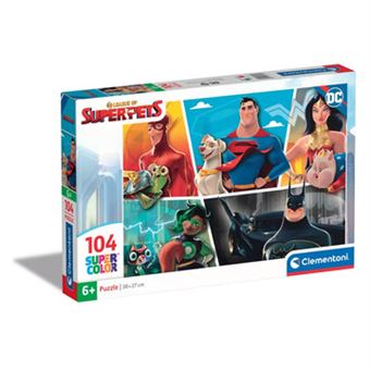 Puzzle Clementoni Desenhos Animados DC superpets | 104 Peças - 1