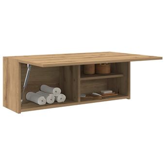 Armário parede para casa banho vidaXL | derivados madeira carvalho artisiano - 1