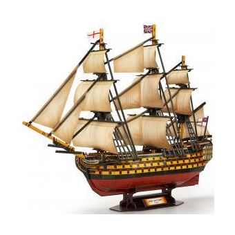 Puzzle 3D CubicFun HMS Victory | 189 Peças - 1