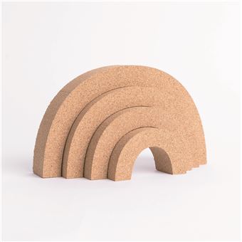 Jogo encaixe arco íris  CRU Ecoliving |  cortiça - 1