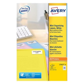 Etiqueta para Impressão Avery L7653-25 | Branco - 1