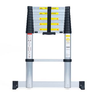 Escada Telescópica Varan Motors DLT210B-2019 | Alumínio | 3,2 m | 11 Degraus - Cinzento - 1