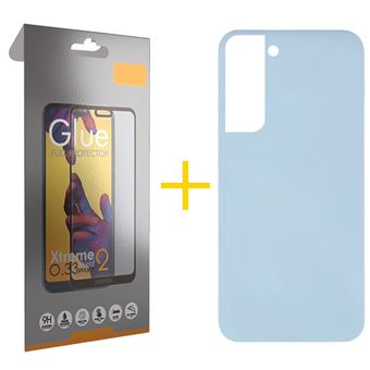 Pack 1 x Película de Vidro Temperado Full + Capa Gandy  Samsung Galaxy A05s Silicone Líquido - Verde Escuro - 1