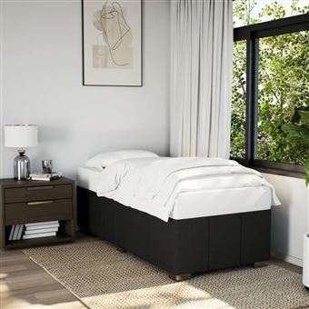 Estrutura de cama em tecido vidaXL | 80x200 cm | preto - 1