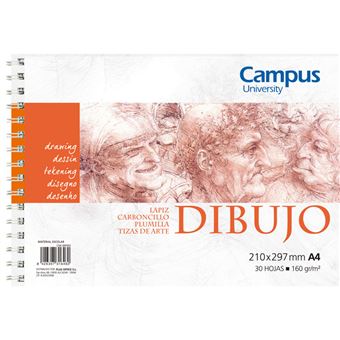 Bloco Desenho Campus A4 | 160 g | 30 Folhas - 1
