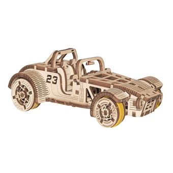 Puzzle 3D de Madeira WOODEN CITY WR337 | Carro Roadster - 1