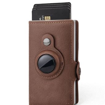 Carteira Minimalista Antiimpacto com Localizador e Bloqueador RFID | Mecanismo de Cartões Deslizante - 1