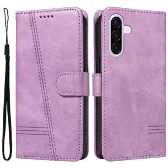 Capa FOXDOCK para Samsung Galaxy A36 5G | Fecho Magnético | Compartimentos para Cartões e Suporte | Pele PU | À Prova de Choque | Roxo - 1