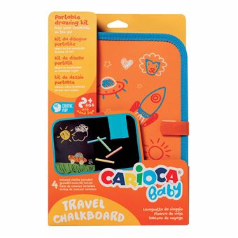 Quadro de Ardósia de Viagem com 4 Giz Carioca Baby - 1