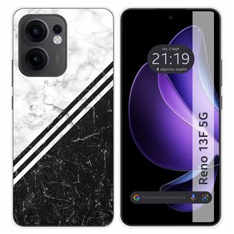 Capa TUMUNDOSMARTPHONE de Silicone para Oppo Reno 13F 4G / 13 F 5G Marble Design 01 Desenhos - 1