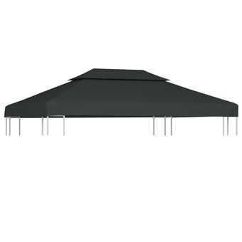 Cobertura gazebo vidaXL | com 2 camadas | 310 g/m² 4x3 m | antracite - 1