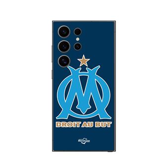 Capa Maniacase para Samsung Galaxy S24 ultra logo om olympique de marseille fundo azul - 1