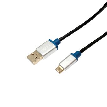 LogiLink 2m, USB2.0-A/USB2.0 Micro-B cabo USB 2.0 USB A Micro-USB B Preto