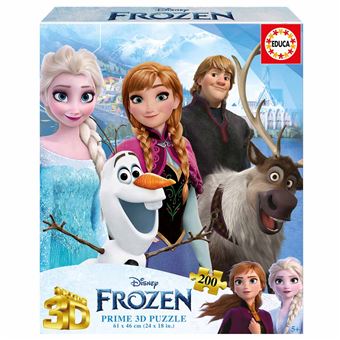 Puzzle Educa 20047 Prime 3D Lenticular Disney Frozen | 200 Peças - 1
