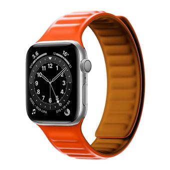 Bracelete Phonecare Magnetic SmoothSilicone para Apple Watch Ultra | 49mm - Laranja - 1