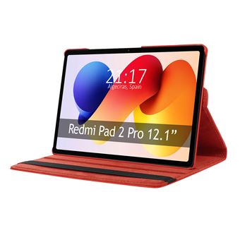 Capa Tumundosmartphone Giratória 360° para Xiaomi Redmi Pad 2 Pro Vermelha - 1
