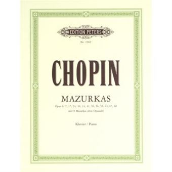 Partitions classique EDITION PETERS CHOPIN FRÉDÉRIC - MAZURKAS - PIANO Piano - 1