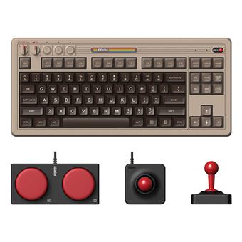 Teclado Gaming Wireless 8Bitdo C64 Edition | Idioma: Inglês UK | Cinzento - 1