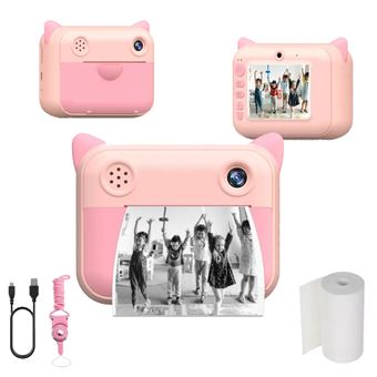 Câmara de impressão instantânea Klack | para crianças | papel térmico | Rosa - 1