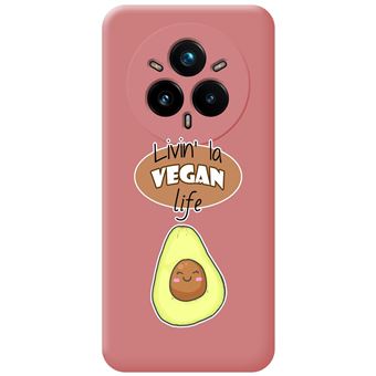 Capa Tumundosmartphone de silicone líquido rosa para Realme 14 Pro+ Plus 5G | Vegan Life Design Design - 1
