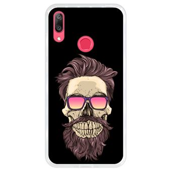 Capa Hapdey para Huawei Y7 2019 - Y7 Prime 2019 Design Caveira Retro em Silicone Flexível e TPU
